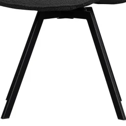 Wohnen Esstisch Drehstuhl aus Boucle Stoff - Seymour (2er Set)