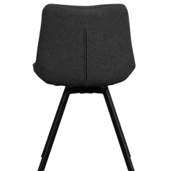 Wohnen Esstisch Drehstuhl aus Boucle Stoff - Seymour (2er Set)