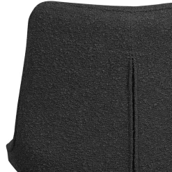 Wohnen Esstisch Drehstuhl aus Boucle Stoff - Seymour (2er Set)