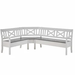 Esstisch Eckbank Yoan in Weiß Grau^Wohnen Best