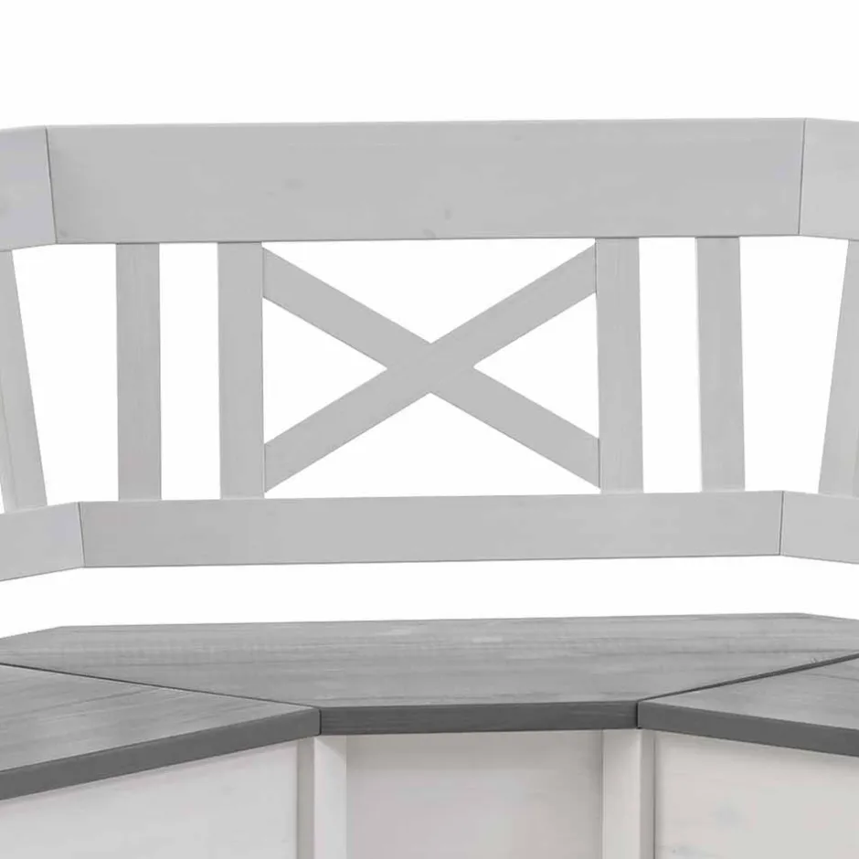 Esstisch Eckbank Yoan in Weiß Grau^Wohnen Best