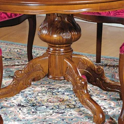 Wohnen Esstisch Gruppe im Barock Stil - Vennezo (fünfteilig)