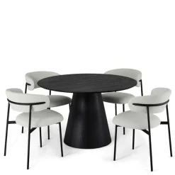 Esstisch Gruppe im Scandi Chic - Vuschea (fünfteilig)^Wohnen Best