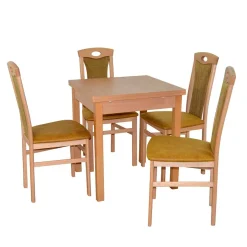Wohnen Esstisch Gruppe in Buche - Kerneta (fünfteilig)