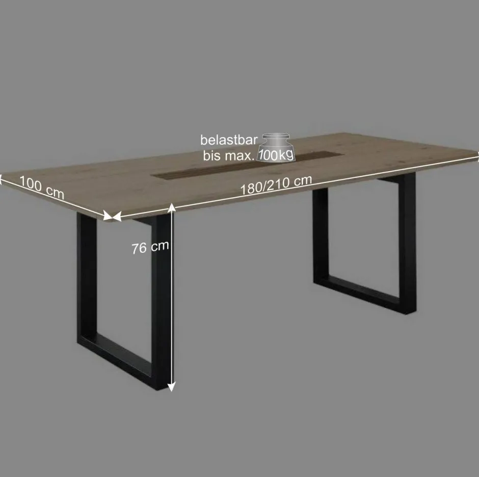 Esstisch Gruppe mit Drehstühlen - Niam (siebenteilig)^Wohnen Sale