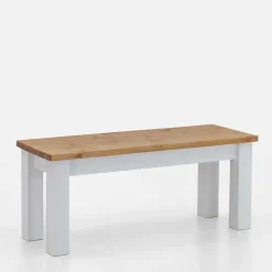 Esstisch Holzbank in Weiß & Kiefer Lauge - Molzau^Wohnen Sale