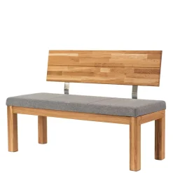 Wohnen Esstisch Holzbank mit Rückenlehne - Calypso