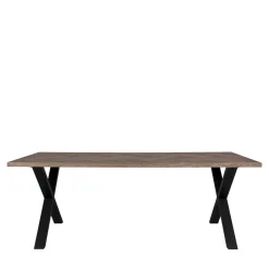 Wohnen Esstisch mit Eiche Furnier in Rauchfarben - Leya