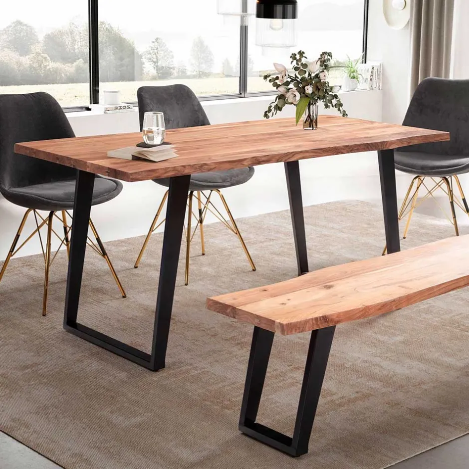 Wohnen Esstisch mit schrägen U-Beinen - Alice