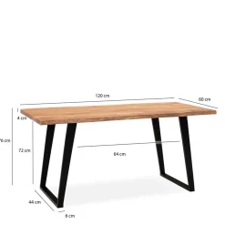 Wohnen Esstisch mit schrägen U-Beinen - Alice