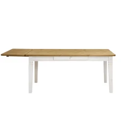 Wohnen Esstisch mit Stühlen Lugon im Landhausstil (fünfteilig)