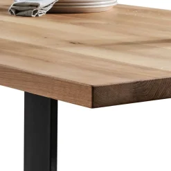 Wohnen Esstisch mit U-Beinen aus schwarzem Stahl - Theo