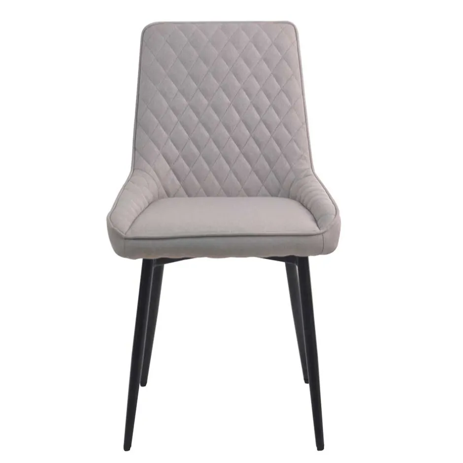 Wohnen Esstisch mit X-Beinen plus 4 Stühle - Lamon (fünfteilig)