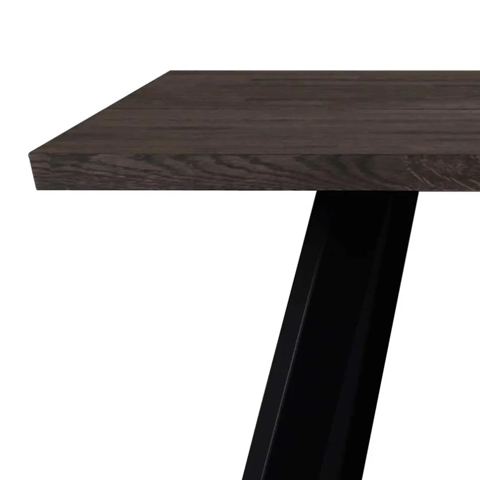 Wohnen Esstisch Namac in Rauchfarben Schwarz