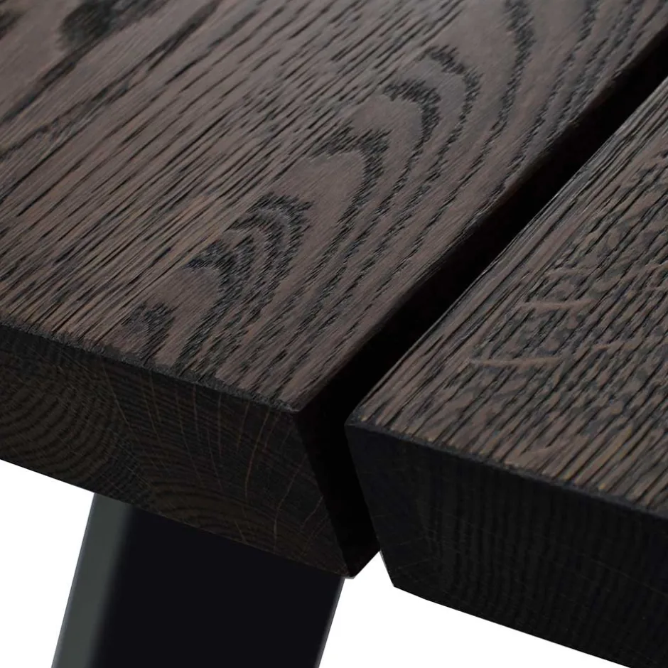 Wohnen Esstisch Namac in Rauchfarben Schwarz