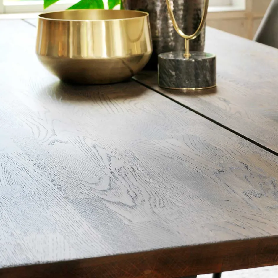 Wohnen Esstisch Namac in Rauchfarben Schwarz