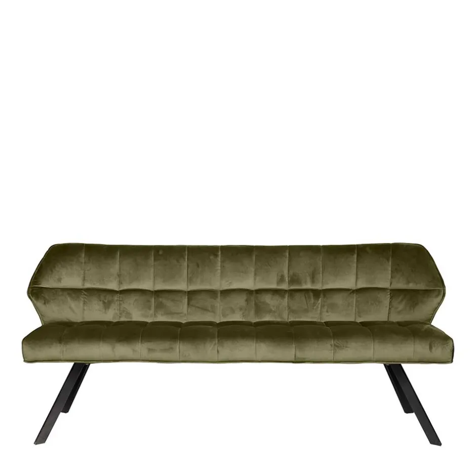 Esstisch Polsterbank in Oliv Grün Samt - Deway^Wohnen Best