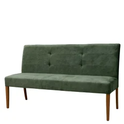 Wohnen Esstisch Polsterbank mit Lehne in Graugrün - Boxton