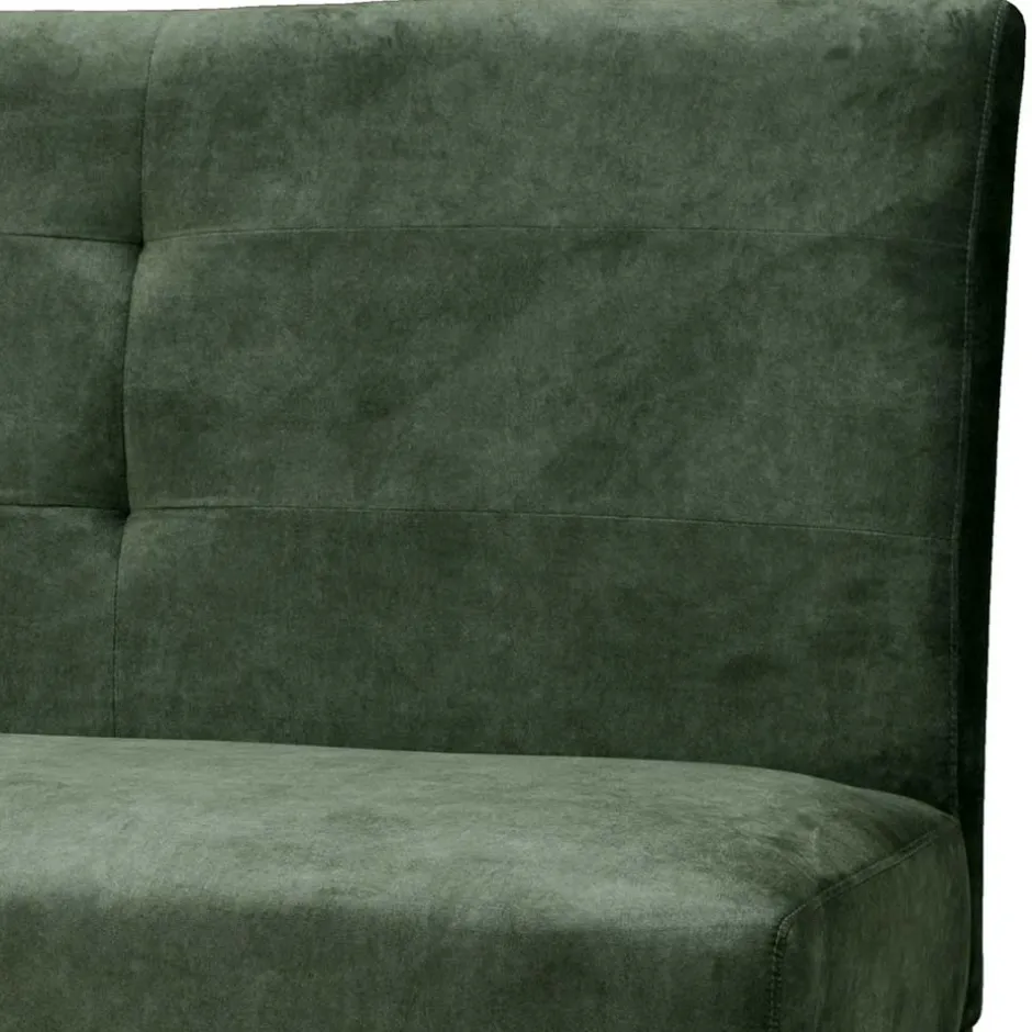 Wohnen Esstisch Polsterbank mit Lehne in Graugrün - Boxton