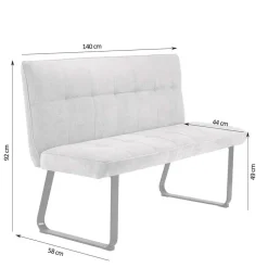 Esstisch Polsterbank mit Rückenlehne - Crimeos^Wohnen Outlet