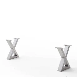 Wohnen Esstisch Sitzbank in Akazie Grau mit Baumkante - Lorencia