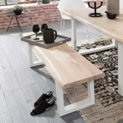 Wohnen Esstisch Sitzbank mit Baumkante - Tilveta