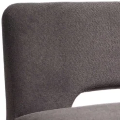 Wohnen Esstisch Sofa Bank in Dunkelgrau Stoff Velours - Merka