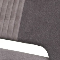 Wohnen Esstisch Sofa Bank in Dunkelgrau Stoff Velours - Merka