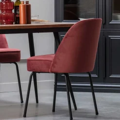 Esstisch Stühle in Kastanienfarben Samt - Spicla (2er Set)^Wohnen Sale