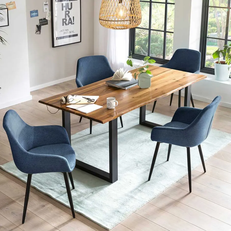 Wohnen Esstisch und Armlehnenstühle Set - Joina (fünfteilig)