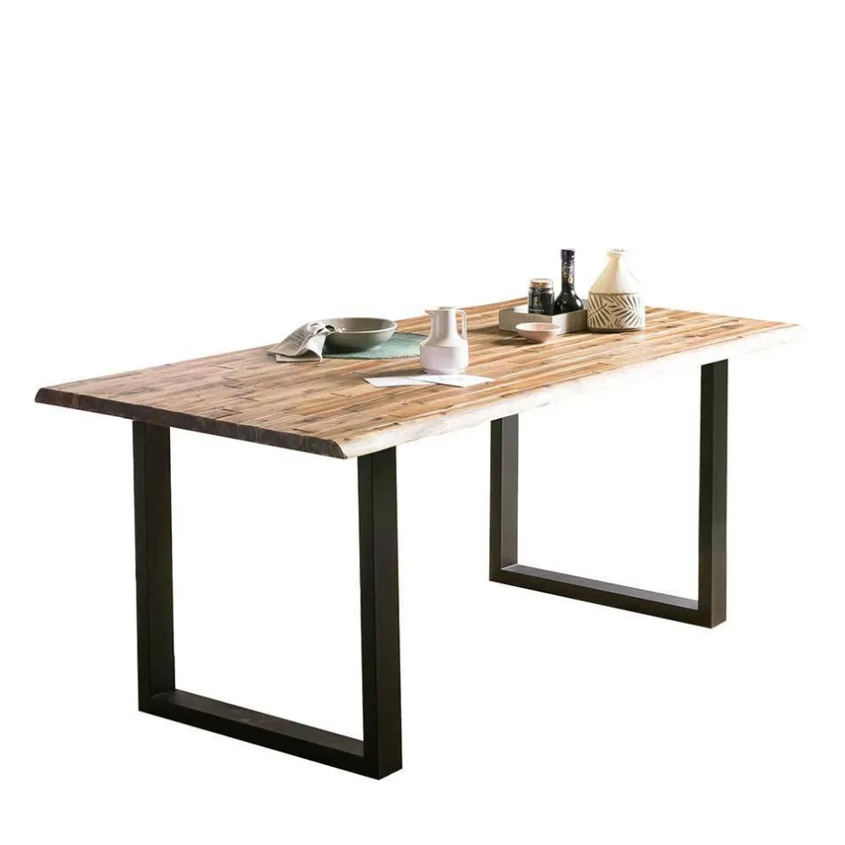 Wohnen Esstisch und Drehsessel Set - Ewana (fünfteilig)