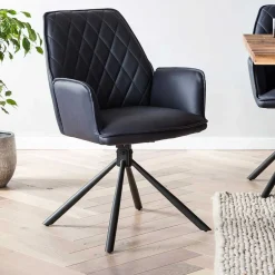 Wohnen Esstisch und Drehsessel Set - Ewana (fünfteilig)