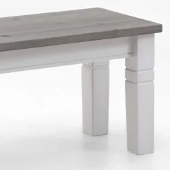 Esstischbank Mirandesca in Weiß Grau^Wohnen New