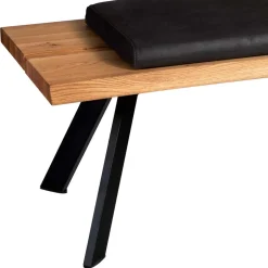 Esstischbank mit Rückenlehne in Wildeiche - Piton^Wohnen Sale