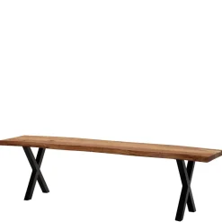 Wohnen Esstischbank mit X-Beinen - Rajavo