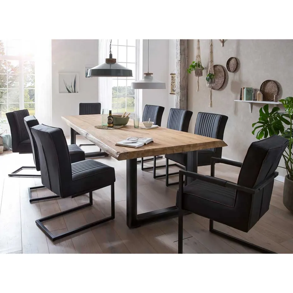 Esstischgruppe für acht Personen - Trane (neunteilig)^Wohnen Clearance