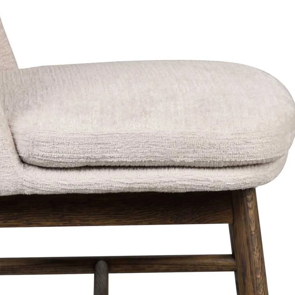 Wohnen Esstischgruppe in Eiche Dunkel & Beige - Relencia (siebenteilig)