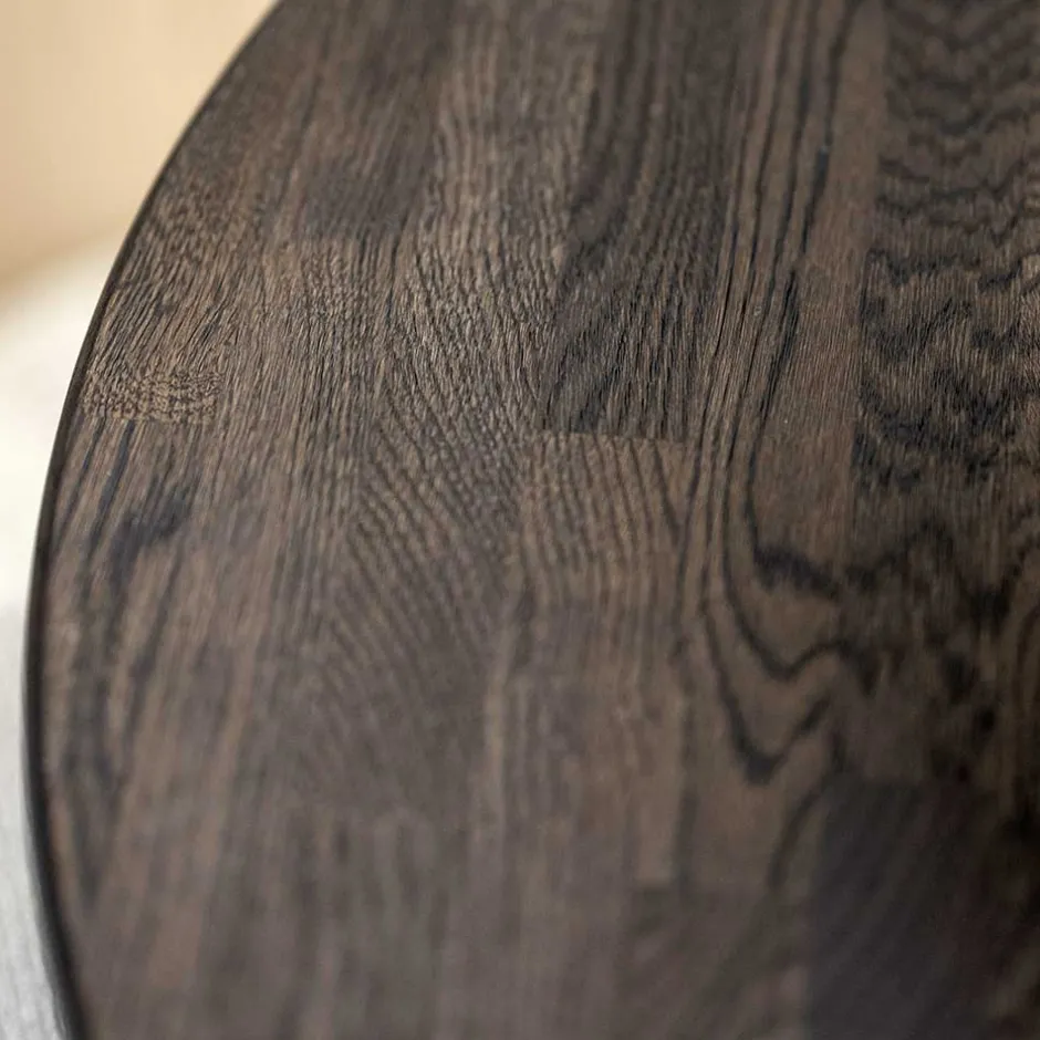 Wohnen Esstischgruppe in Eiche Dunkel & Beige - Relencia (siebenteilig)