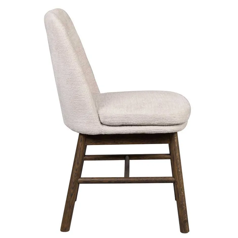 Wohnen Esstischgruppe in Eiche Dunkel & Beige - Relencia (siebenteilig)