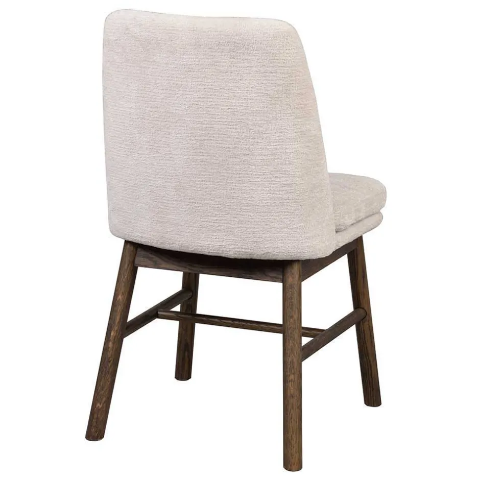 Wohnen Esstischgruppe in Eiche Dunkel & Beige - Relencia (siebenteilig)