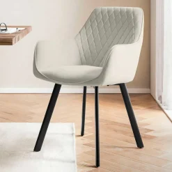 Wohnen Esstischgruppe mit Armlehnenstühlen - Ulanava (fünfteilig)