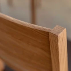 Wohnen Esstischstuhl aus Wildeiche mit Kunstleder Sitz - Ernestan