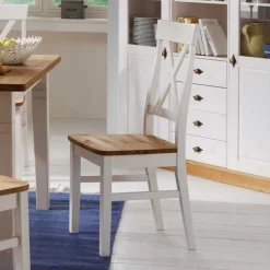 Esstischstuhl Sibiuta aus Kiefer Massivholz (2er Set)^Wohnen