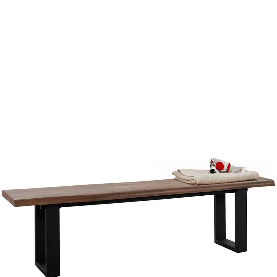 Esszimmer Bank in Holzoptik & Schwarz - Kwin^Wohnen Clearance