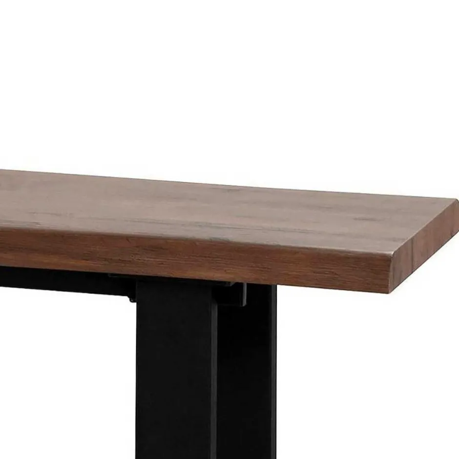 Esszimmer Bank in Holzoptik & Schwarz - Kwin^Wohnen Clearance