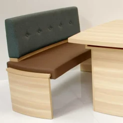 Wohnen Esszimmer Bankgruppe Vanillin in Esche Dekor (vierteilig)