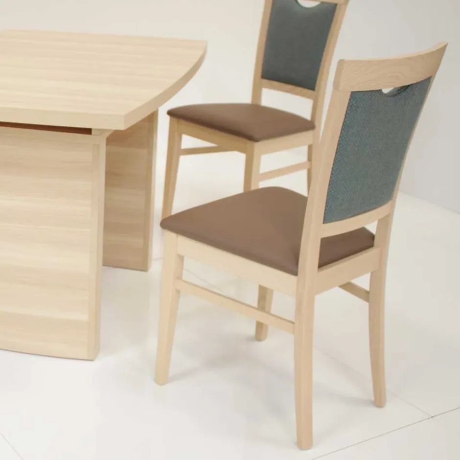 Wohnen Esszimmer Bankgruppe Vanillin in Esche Dekor (vierteilig)