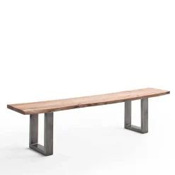 Wohnen Esszimmer Baumkantenbank in Akazie Natur - Lucyanco