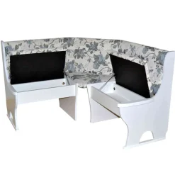 Wohnen Esszimmer Eckbank in Weiß - Pisa