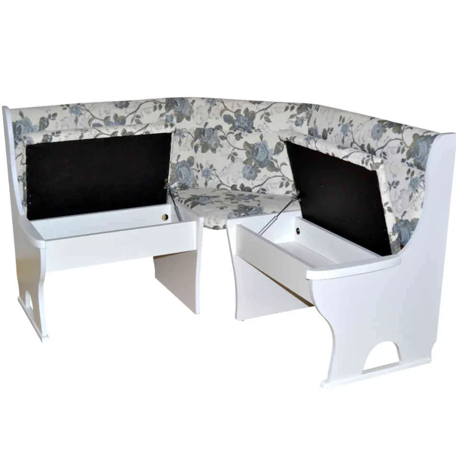 Wohnen Esszimmer Eckbank in Weiß - Pisa